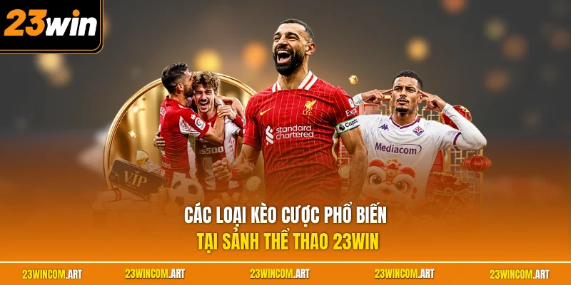 Thể Thao 23WIN 3 Các loại kèo cược phổ biến tại sảnh thể thao 23WIN
