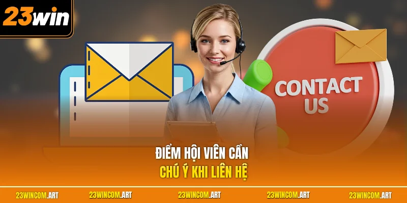 Liên hệ 23WIN 3 Điểm hội viên cần chú ý khi liên hệ