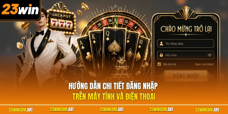 Đăng nhập 23WIN 2 Hướng dẫn chi tiết đăng nhập trên máy tính và điện thoại